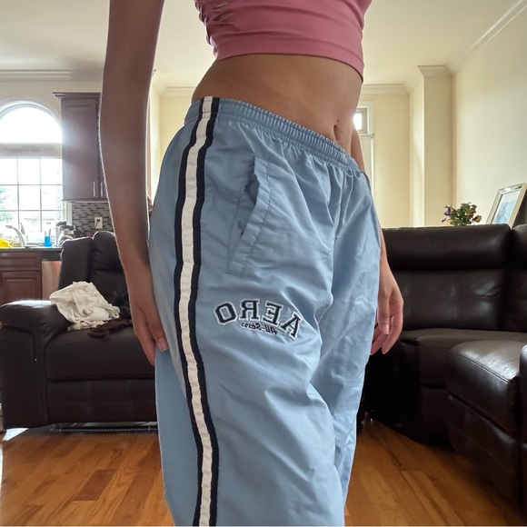 Aeropostale Baby Blue Y2K Track Pants - Picture 3 of 5